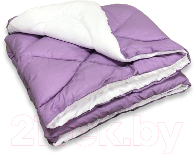 Одеяло Angellini Дуэт 8с014дб (140x205, фиолетовый/белый)