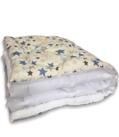 Одеяло Angellini Дуэт 8с015дб (150x205, звездный/белый) - 