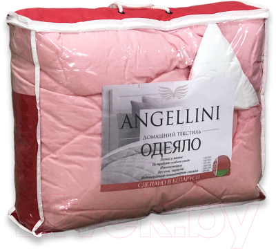 Одеяло Angellini Дуэт 8с020дб (200x205, розовый/белый)