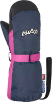 Варежки лыжные Reusch Happy Mitten / 4985520 4466 (р-р 3, Dress Blue/Pink Glo) - 