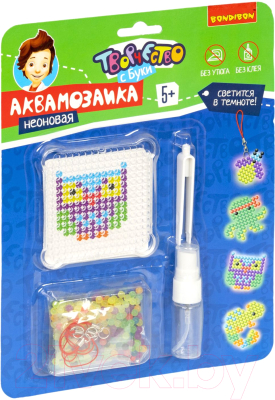 Изображение товара Развивающая игра Bondibon Аквамозаика неоновая. Светится в темноте! / ВВ4226