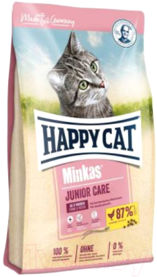 Сухой корм для кошек Happy Cat Minkas Junior Care Geflugel / 70373 (10кг)