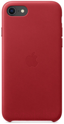 Чехол-накладка Apple Leather Case для iPhone SE Red / MXYL2