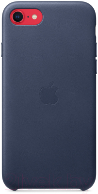 Чехол-накладка Apple Leather Case для iPhone SE Midnight Blue / MXYN2