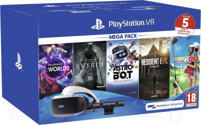 Система виртуальной реальности PlayStation VR Mega Pack 2 + камера + 5игр (PS719998600)