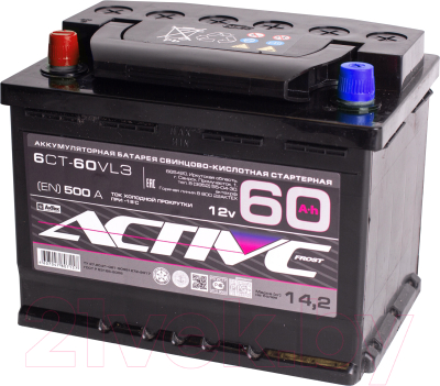 Автомобильный аккумулятор Active Frost 6СТ-60 Рус / AF60ЗL (60 А/ч)