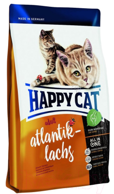 Сухой корм для кошек Happy Cat Adult Atlantik-Lachs / 70194 (1.4кг)