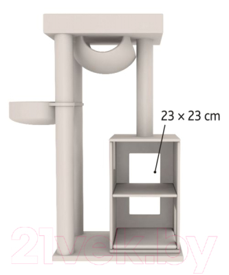 Комплекс для кошек Trixie Amadeus 44670 (серый)