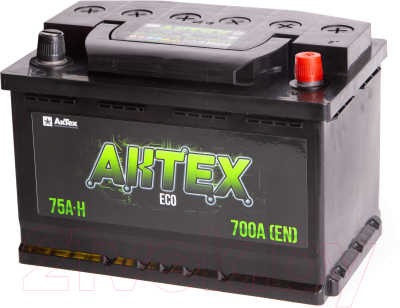 Автомобильный аккумулятор АкТех Eco 6СТ-75 Евро / ATEC75ЗR (75 А/ч)