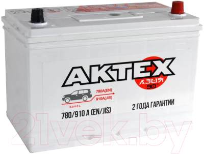 Автомобильный аккумулятор АкТех Asia 6СТ-90 Евро / ATCA90ЗR (90 А/ч)