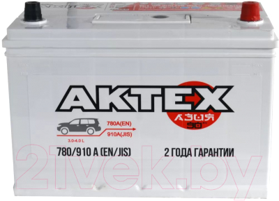 Автомобильный аккумулятор АкТех Asia 6СТ-90 Евро / ATCA90ЗR (90 А/ч)