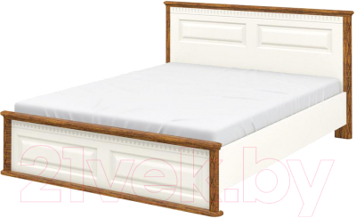 Полуторная кровать Мебель-Неман МН-126-01-140 (кремовый/дуб кантри)