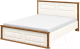 Полуторная кровать Мебель-Неман МН-126-01-140 (кремовый/дуб кантри) - 