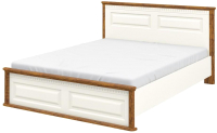 Двуспальная кровать Мебель-Неман Марсель МН-126-01-180 (кремовый/дуб кантри) - 
