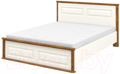 Двуспальная кровать Мебель-Неман Марсель МН-126-01-180 (кремовый/дуб кантри)
