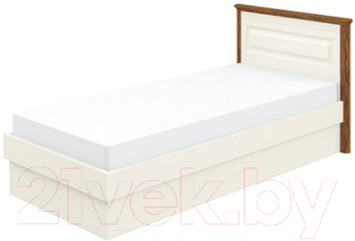 Односпальная кровать Мебель-Неман Марсель МН-126-18 (кремовый/дуб кантри)