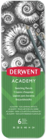 Набор простых карандашей Derwent Academy Sketching Tin / 2301945 (6шт) - 