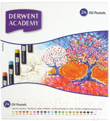 Набор масляной пастели Derwent Academy Oil Pastel / 2301953 (24шт)