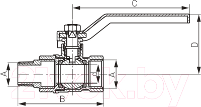 Шаровой кран Ferro KPS61