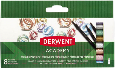 

Набор маркеров Derwent, Academy Metallic Markers / 98212