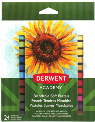 Набор сухой пастели Derwent Academy Soft Pastels / 98216 (24шт)