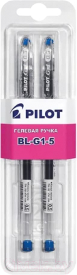 Набор гелевых ручек Pilot G1 B-BL-G1-5T (L/L) (2шт, синий)