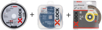 Набор отрезных, пильных дисков Bosch X-lock 2.608.619.374 / 2.608.615.166 / 2.608.619.267 - 