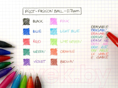 Ручка гелевая Pilot FriXion Ball / BL-FR-7 (L) (синий)