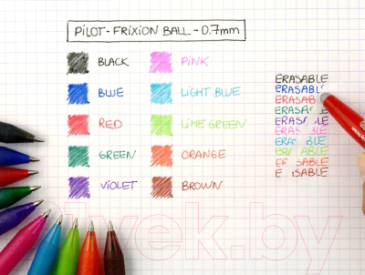 Ручка гелевая Pilot FriXion Ball / BL-FR-7 (R) (красный)
