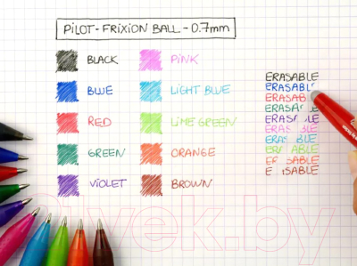 Ручка гелевая Pilot FriXion Ball / BL-FR-7 (V) (фиолетовый)