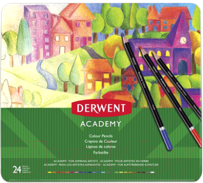 Набор цветных карандашей Derwent Academy Colour / 2301938 (24шт)
