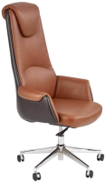 Кресло офисное Halmar Calvano (светло-коричневый/темно-коричневый) - 