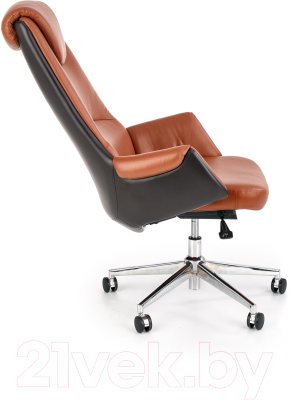 Кресло офисное Halmar Calvano (светло-коричневый/темно-коричневый)