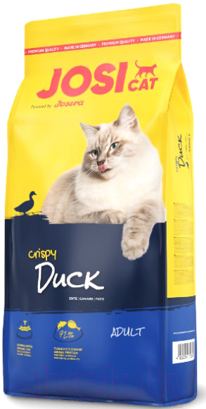 Корм для кошек Josera Adult JosiCat Crispy Duck&Fish (18кг)