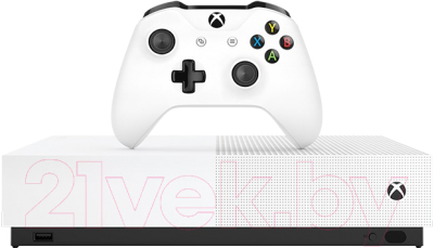 Игровая приставка Microsoft Xbox One S 1TB All Digital + 3 игры / NJP-00060