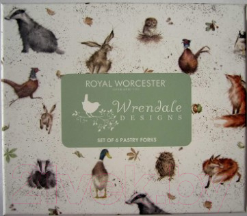 Набор десертных вилок Royal Worcester Wrendale Designs Лесные жители / WN1102-XG (6шт)