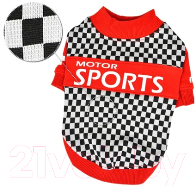 Изображение товара Футболка для животных Puppia Racer / PATD-TS1759-RD-S (S, красный)