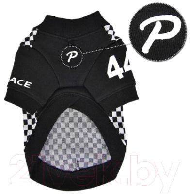 Футболка для животных Puppia Racer / PATD-TS1759-BK-L (L, черный)