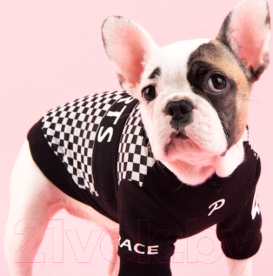 Футболка для животных Puppia Racer / PATD-TS1759-BK-L (L, черный)