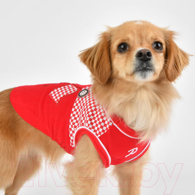 Футболка для животных Puppia Ralli / PAUA-TS1810-RD-L (L, красный)