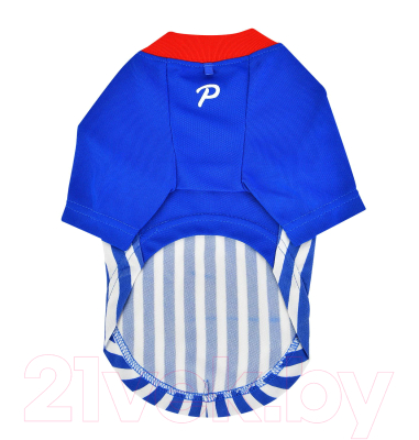 Футболка для животных Puppia Striker / PATA-TS1738-RB-L (L, голубой)