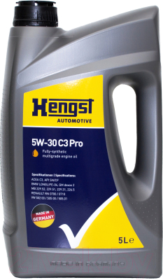 Моторное масло Hengst 5W30 C3 Pro / 531800000 (5л)