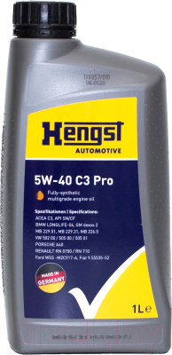 Моторное масло Hengst 5W40 C3 Pro / 547800000 (1л)