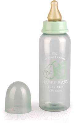 Бутылочка для кормления Happy Baby С латексной соской / 10018 (оливковый)