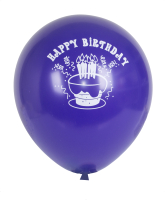 Набор воздушных шаров KDI С Днем Рождения! / ВСР-12-100 (пурпурный, 100шт) - 