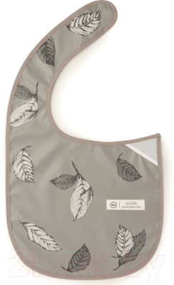 Нагрудник детский Happy Baby Waterproof Baby Bib By Akhmadullina / 16009 (серый)