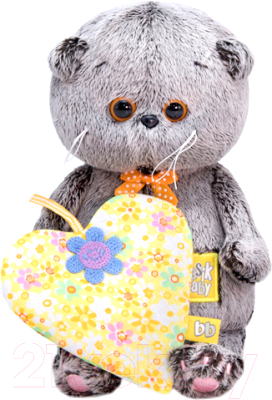 

Мягкая игрушка Budi Basa, Басик Baby с желтым сердечком / BB-055