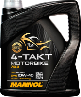 Моторное масло Mannol Motorbike 4-Takt 10W40 / MN7812-4 (4л) - 
