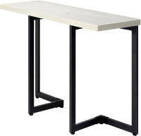 Обеденный стол Millwood Арлен 1 38-76x110x76 (дуб белый Craft/металл черный) - 