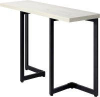 Обеденный стол Millwood Арлен 2 38-76x120x76 (дуб белый Craft/металл черный) - 